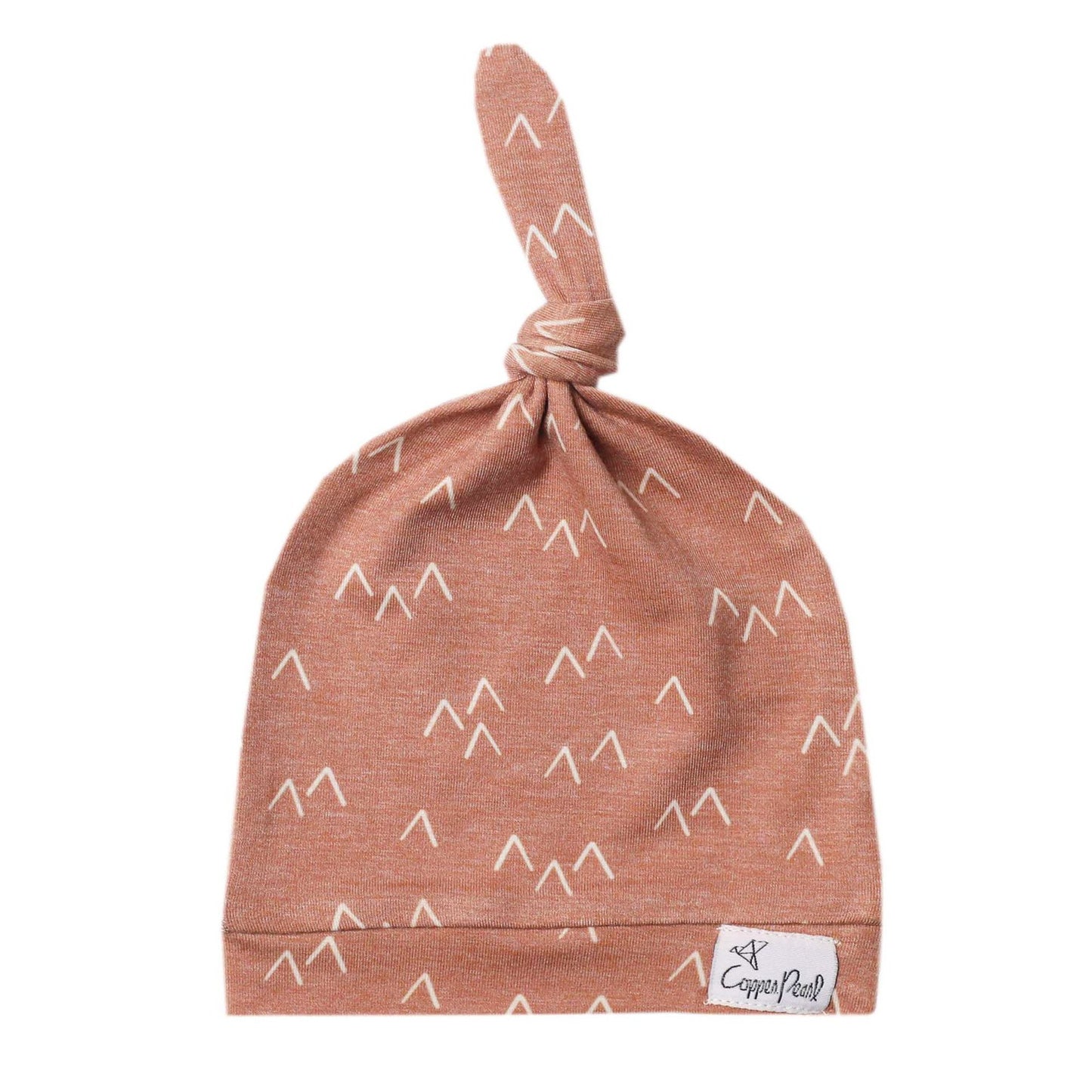 Copper Pearl Top Knot Hat