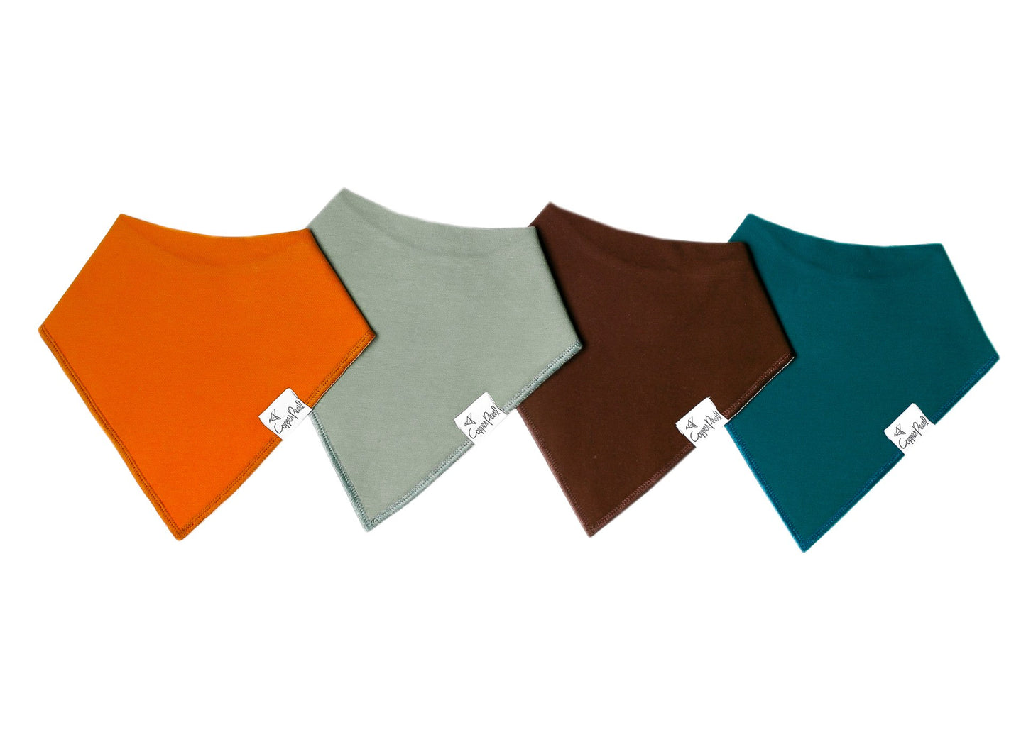 Copper Pearl Bandana Bib Set (4-pack)