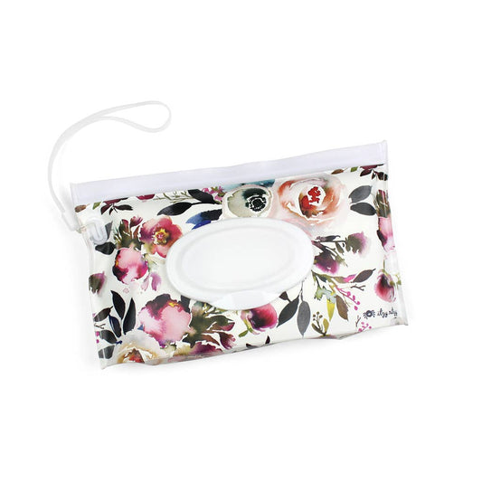 Take and Travel™ Pouch Reusable Wipes Cases - blush floral