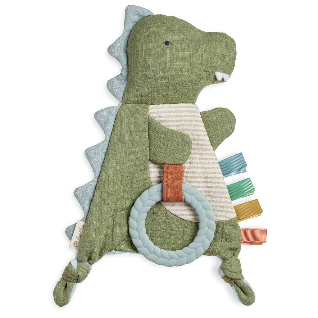 Bitzy Crinkle™ Sensory Toy with Teether - dino