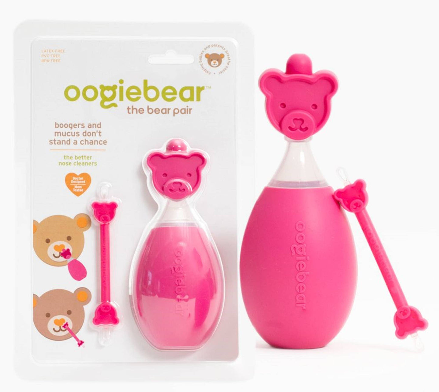 oogiebear bear pair -raspberry