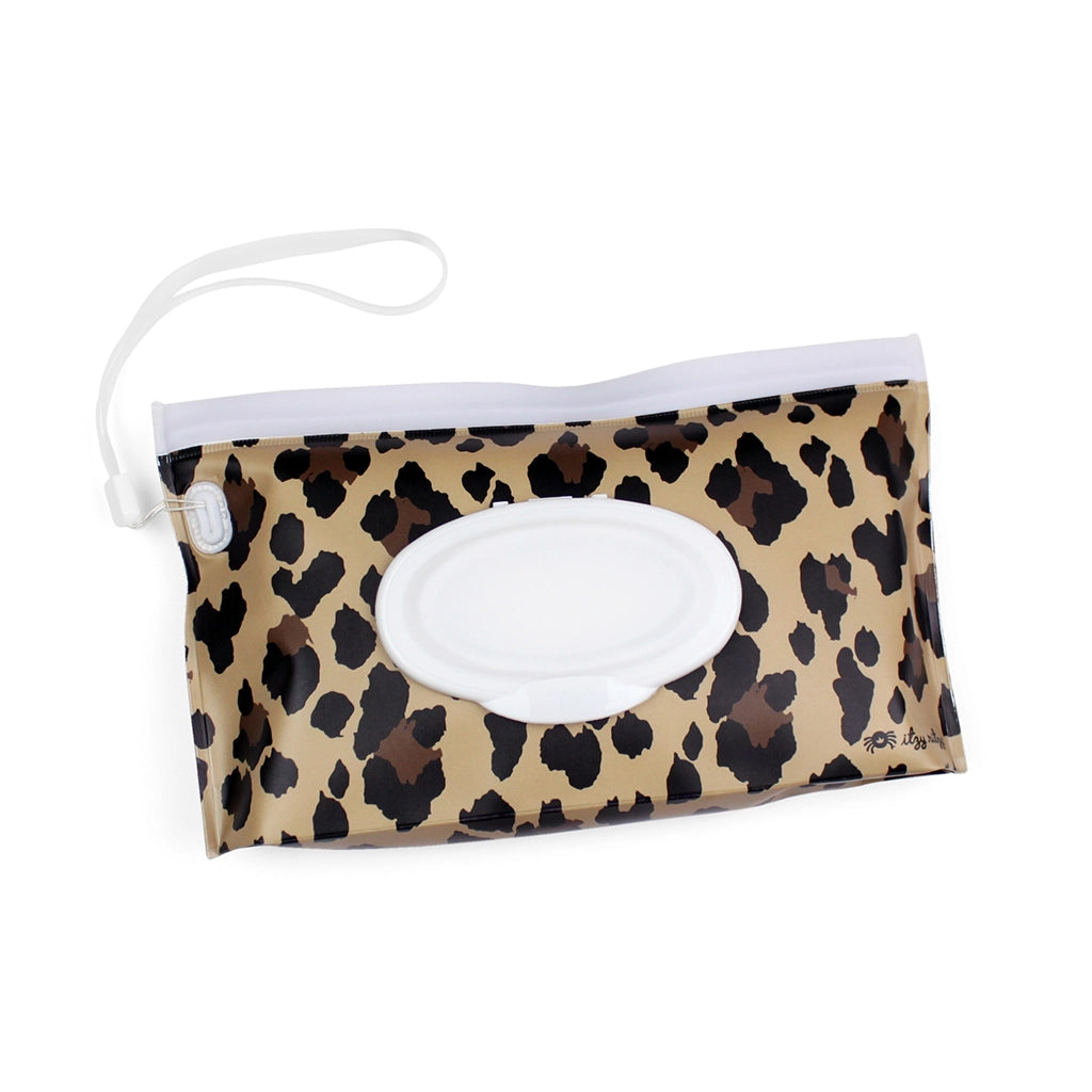 Take and Travel™ Pouch Reusable Wipes Cases - leopard
