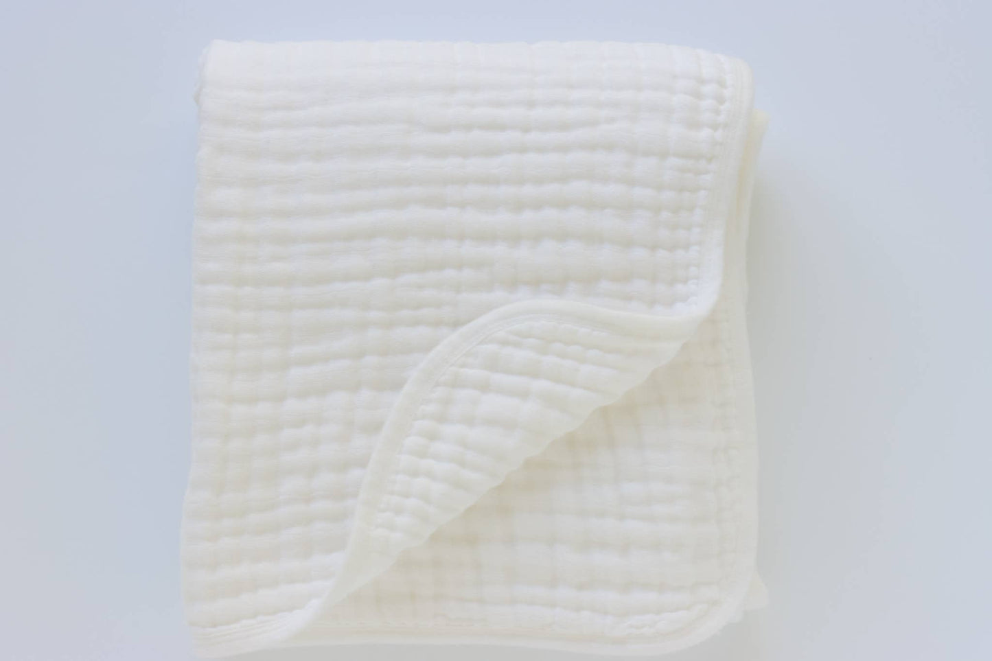 Organic Muslin Baby Blanket - White