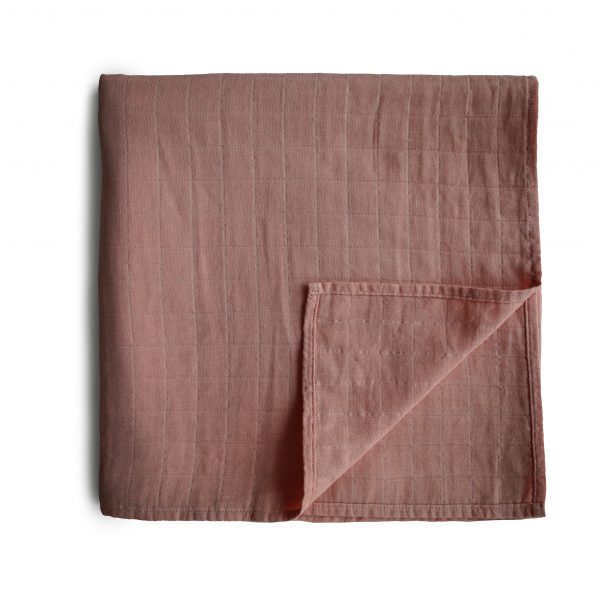 Muslin Swaddle Blanket Organic Cotton - Cedar