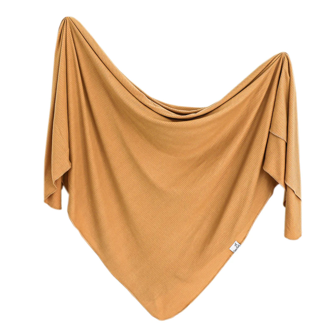 Copper Pearl Knit Swaddle Blanket