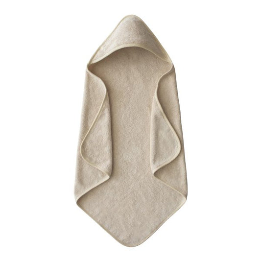 Organic Cotton Baby Hooded Towel - Fog