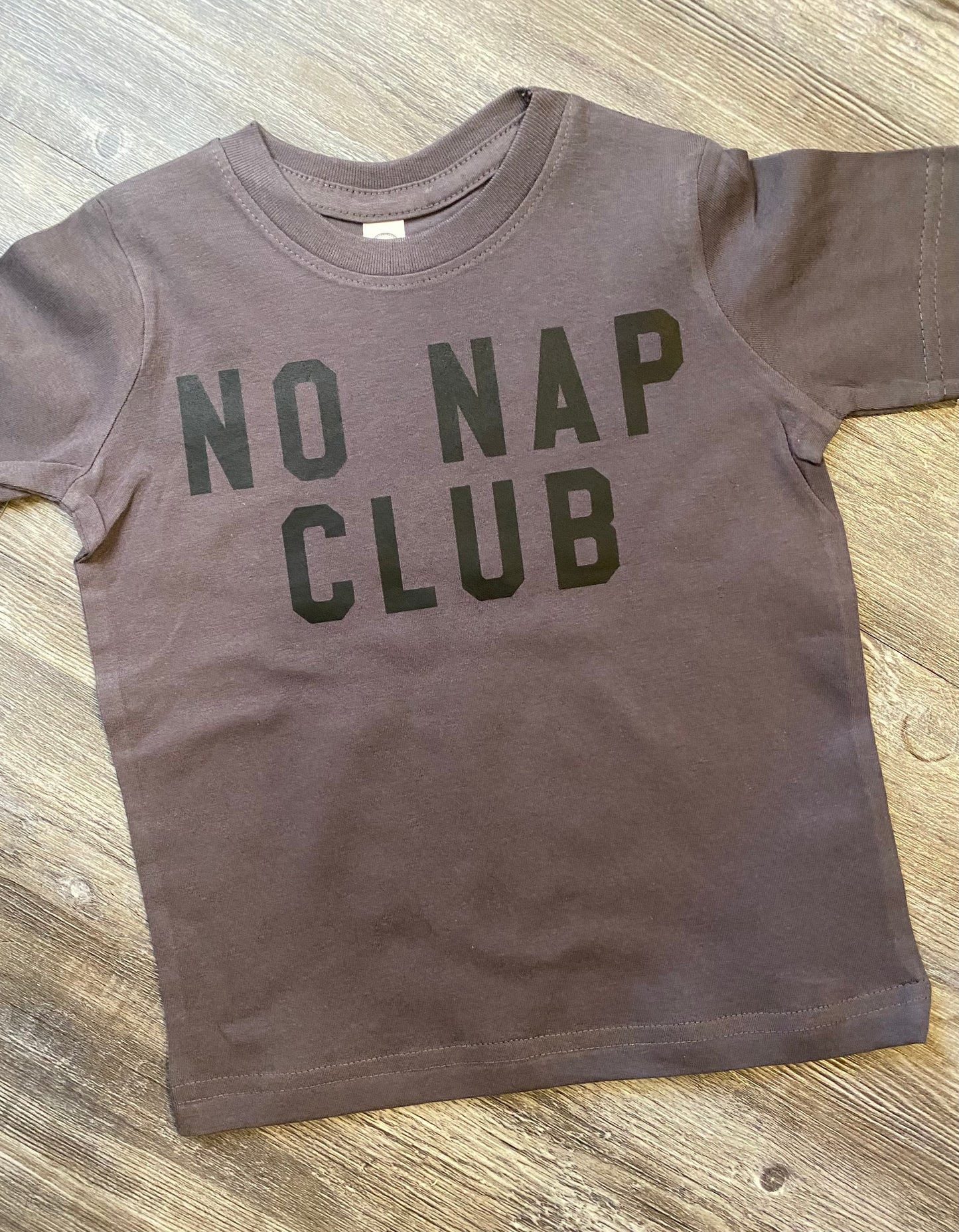 No Nap Club Graphic Tee Dark Gray