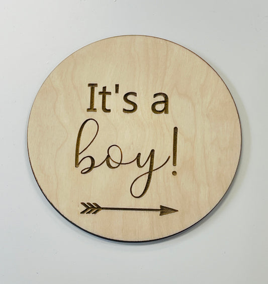 It's a Boy - 4" disc