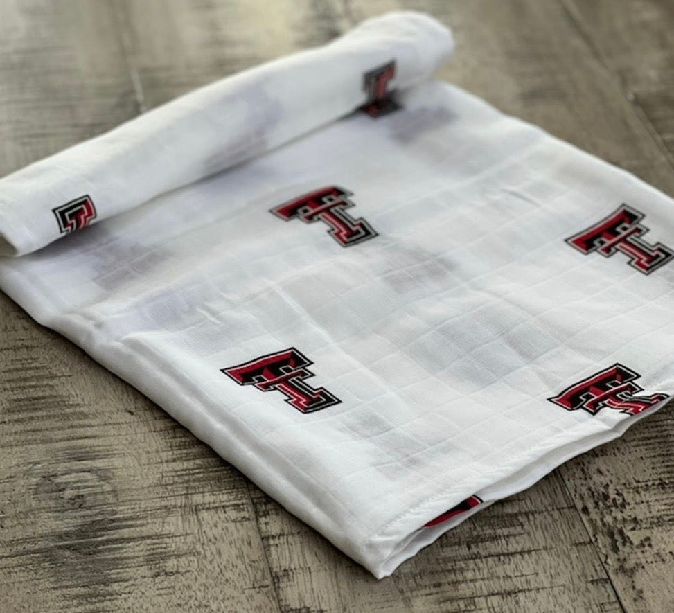 Texas Tech Muslin Swaddle