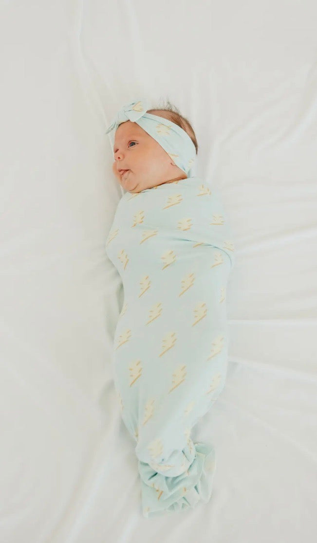 Copper Pearl Knit Swaddle Blanket