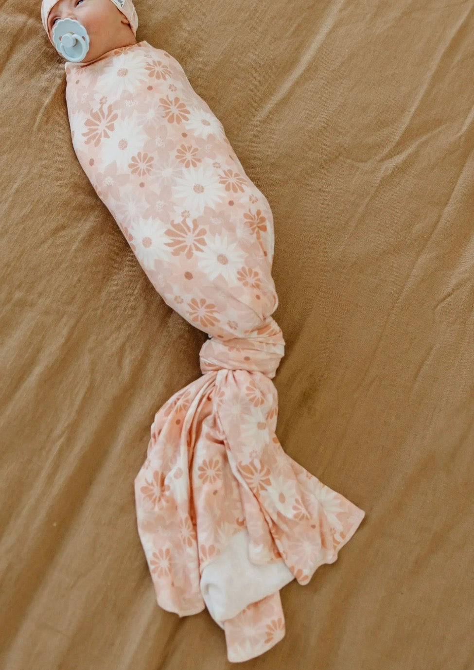 Copper Pearl Knit Swaddle Blanket