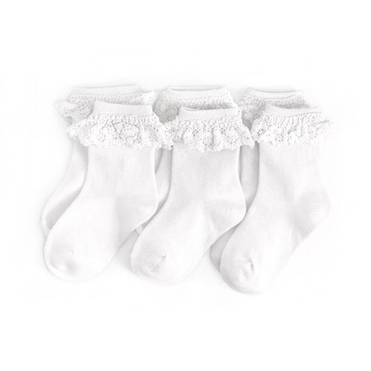 White Lace Midi Sock