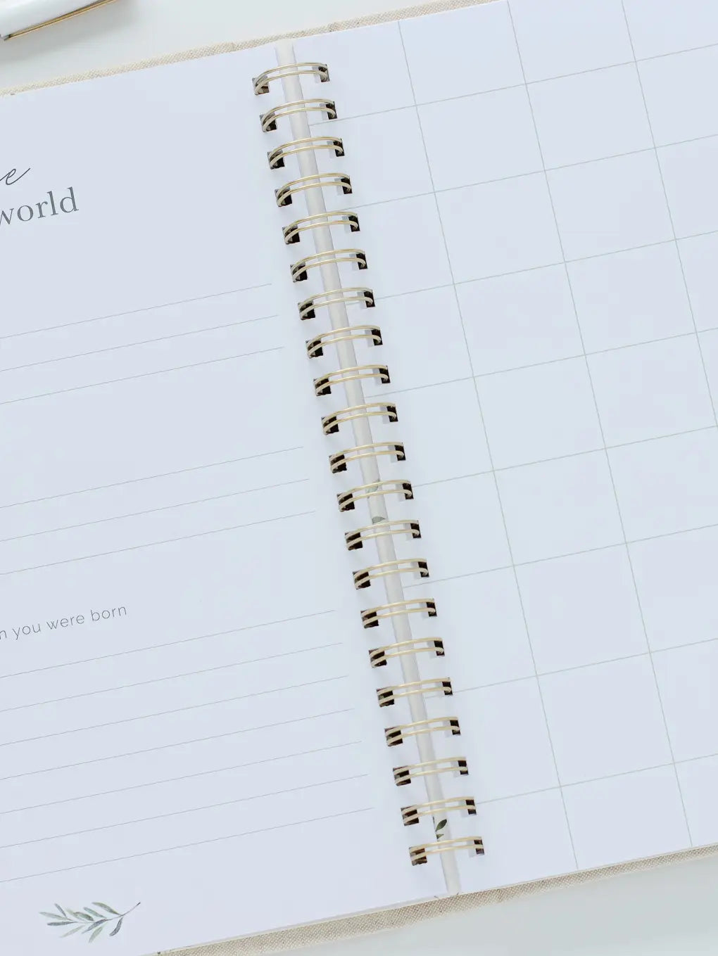 Baby Book - Memory book + keepsake box (Sand)