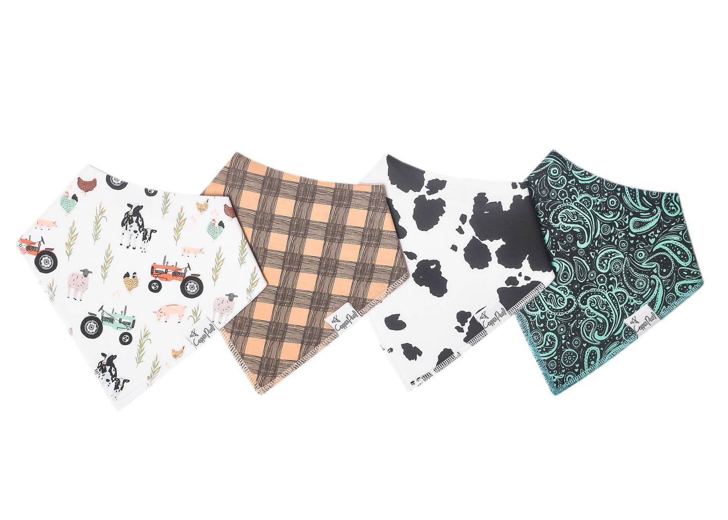 Copper Pearl Bandana Bib Set (4-pack)