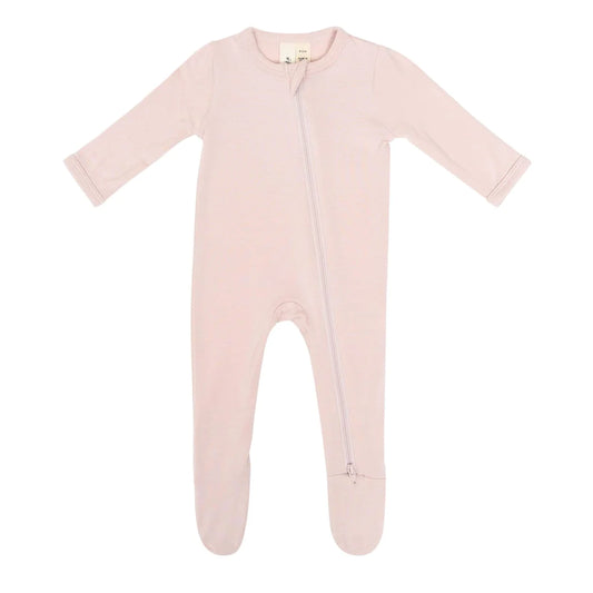 Kyte Zippered Footie - Blush