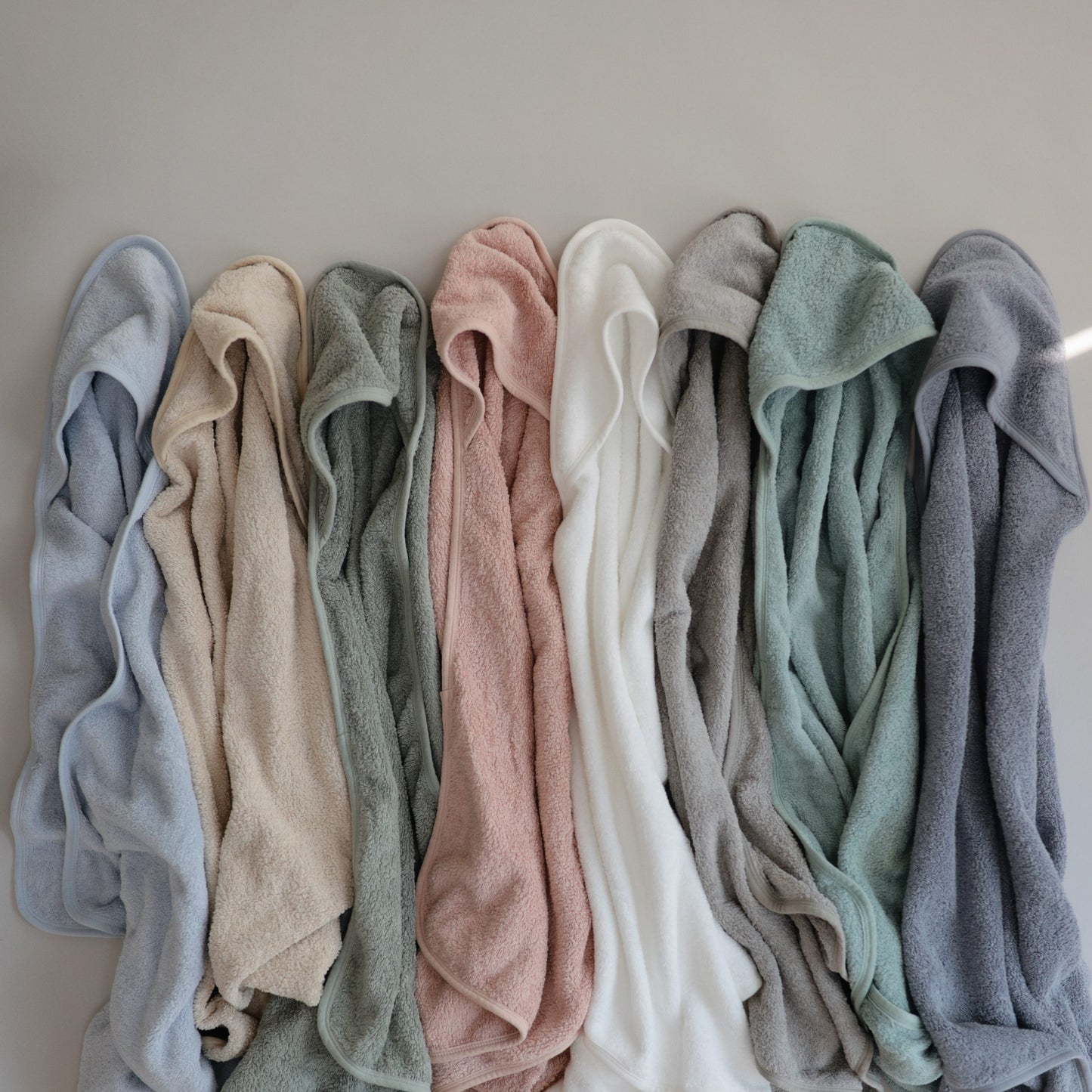 Organic Cotton Baby Hooded Towel - Gray